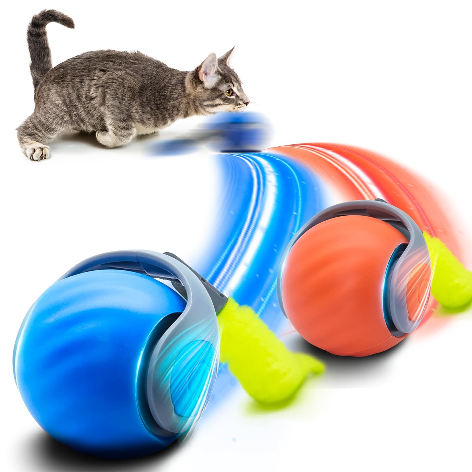 Automatic Moving Dog Ball - Interaktywna piłka dla kota, automatyczna kula