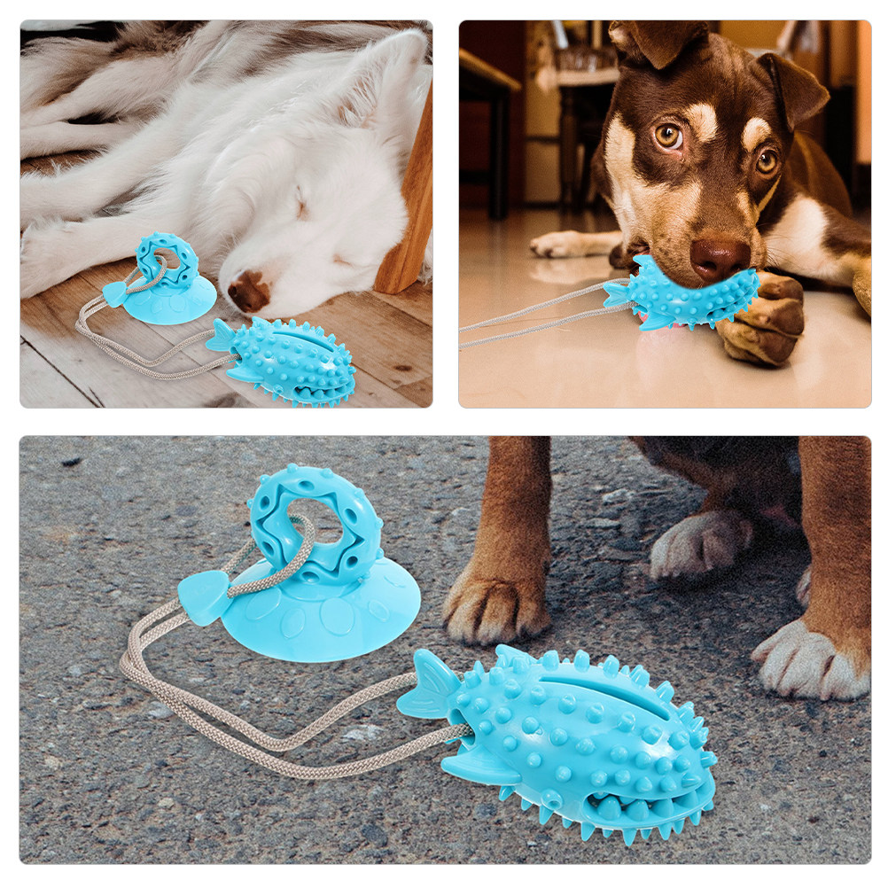 Suction Cup Dog Tug Toy - 2 sztuki zabawek dla psów z