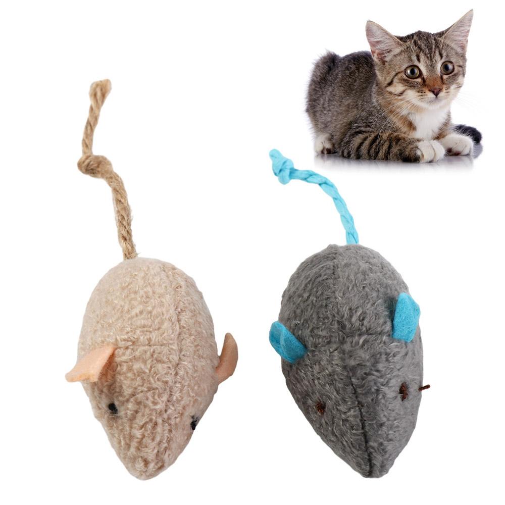Catnip Interactive Plush Mouse - Przenośne zabawne interaktywne dla kociaka pluszowe