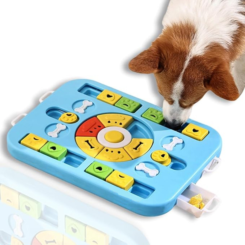 Interactive Squeaky Plush Dog Toy - Interaktywna zabawka-puzzle dla psów i kotów,