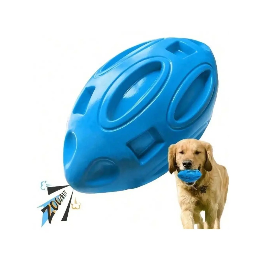 Interactive Squeaky Plush Dog Toy - 1 szt. Niezniszczalna piszcząca piłka do