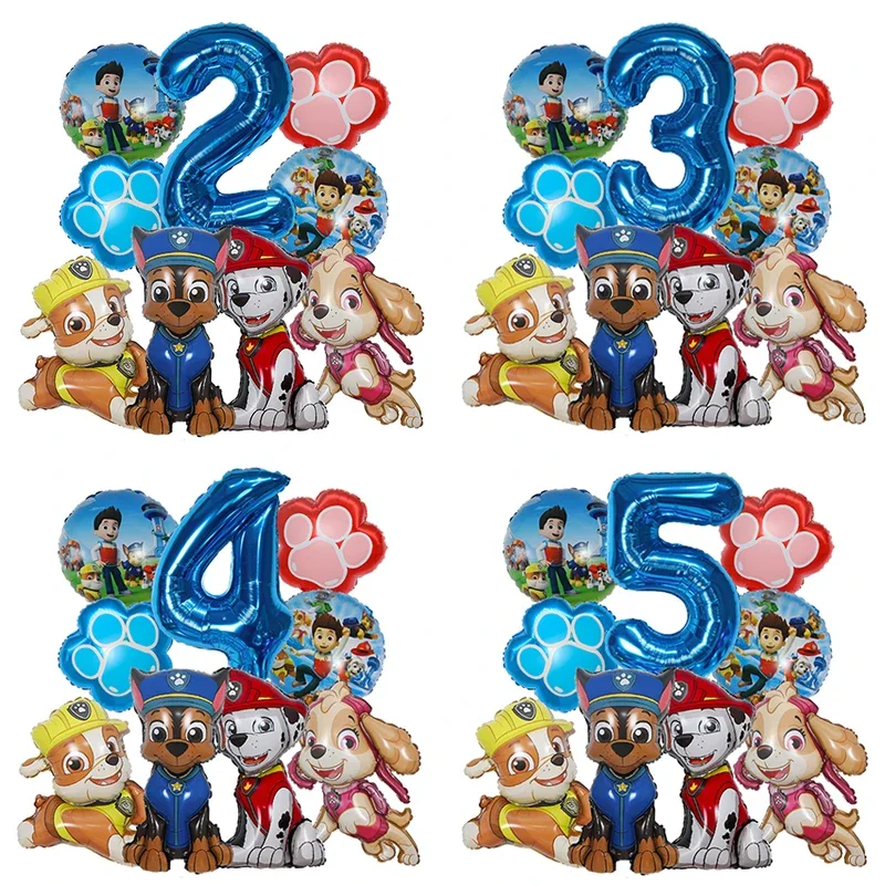 Dog Toys - 9 szt. Balony foliowe Psi Patrol
