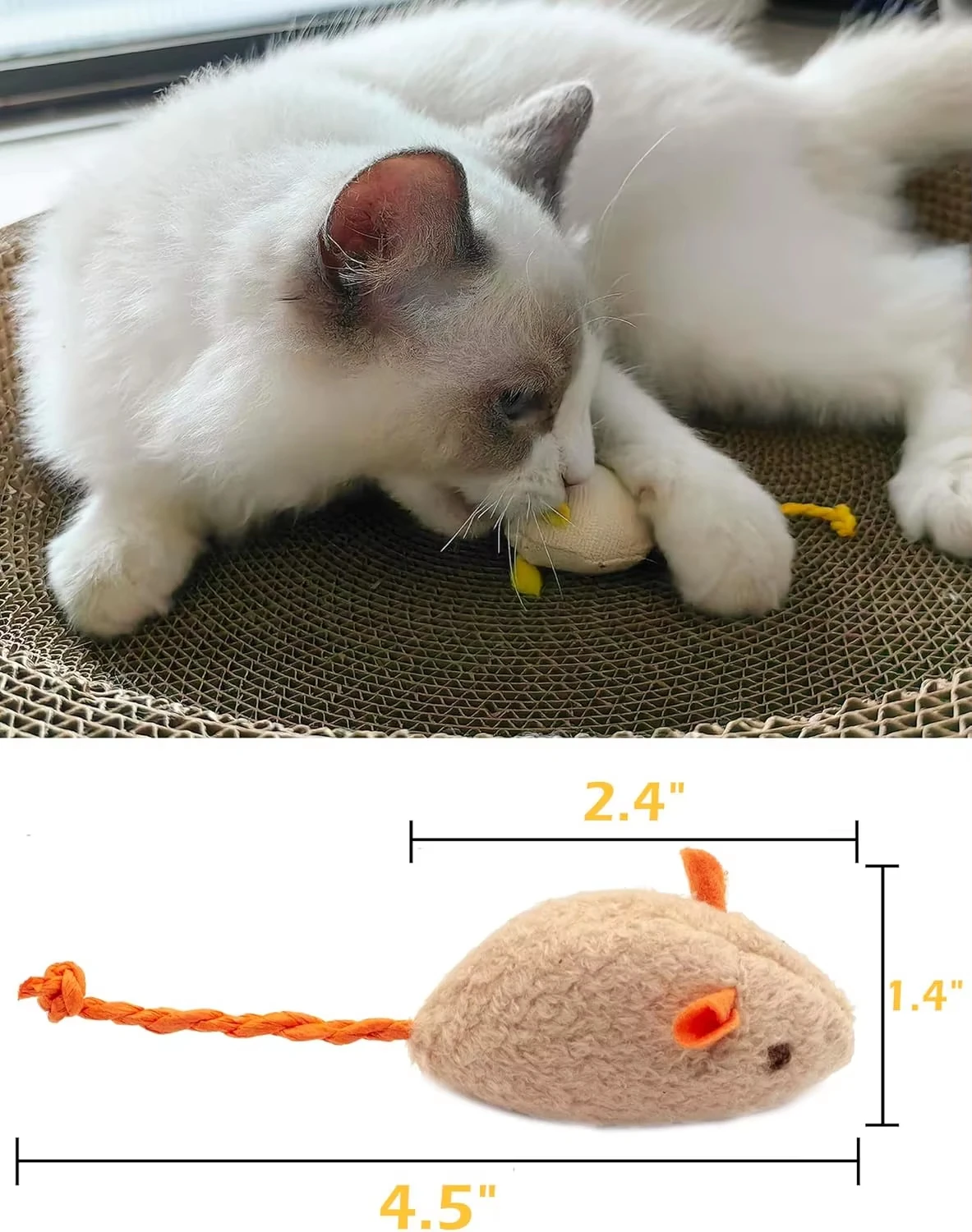 5 sztuk zabawek dla kotów w ks – Catnip Interactive Plush Mouse recenzja i cena