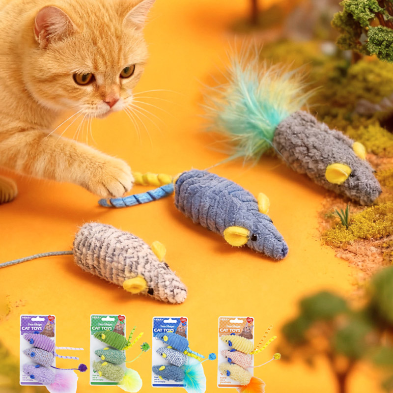 3 szt. Realistyczne pluszowe z – Catnip Interactive Plush Mouse recenzja i cena